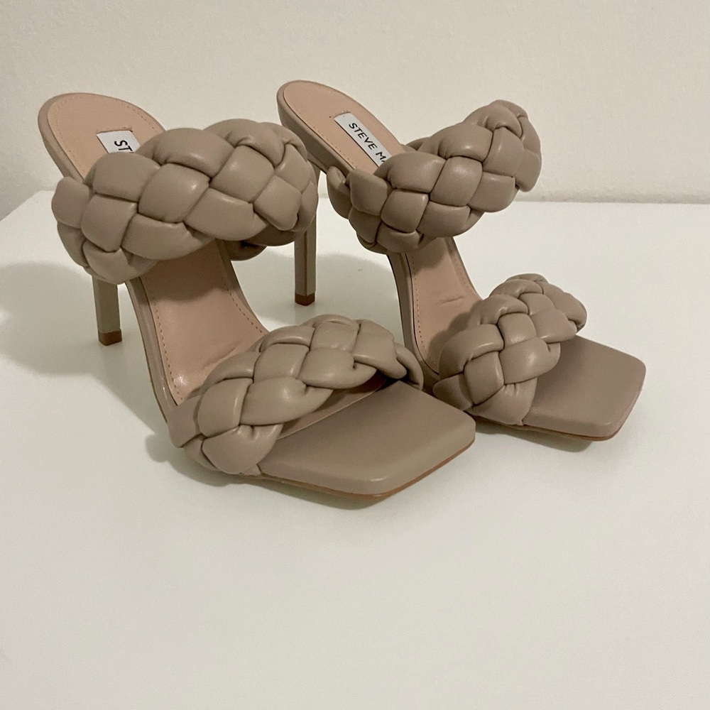 Steve Madden Braided Heeled Sandals.